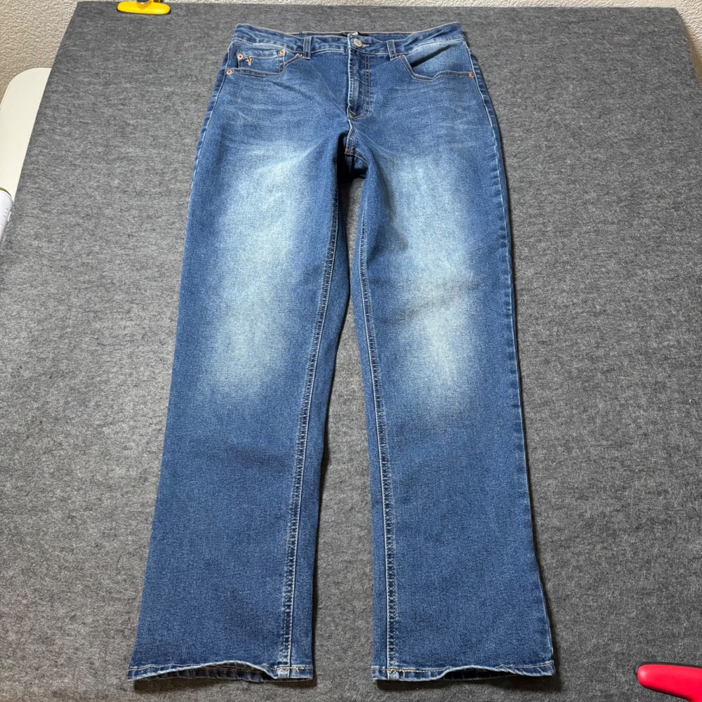 Frye Womens Medium Wash Straight Leg Stretch Jeans Blue Size 6/28